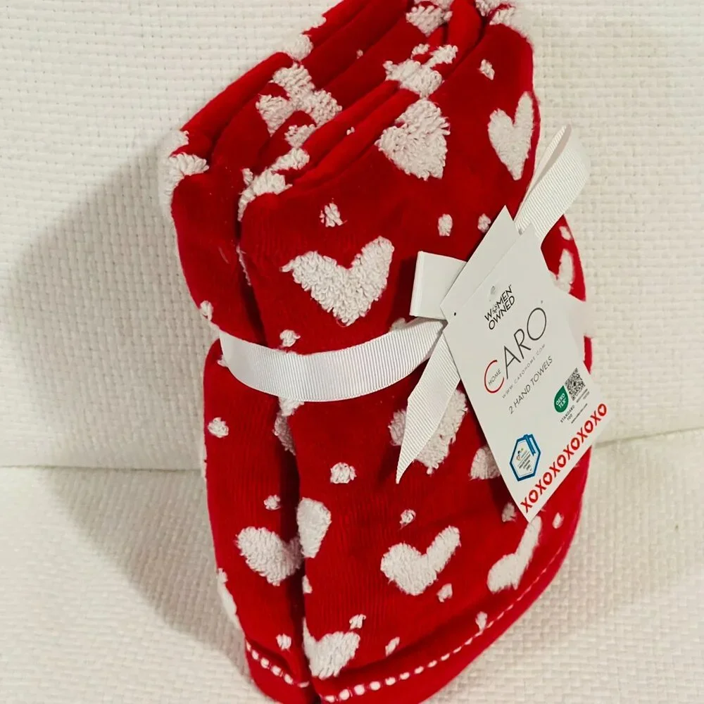 Caro Home Lighthearted Hand Towels 2 Pack